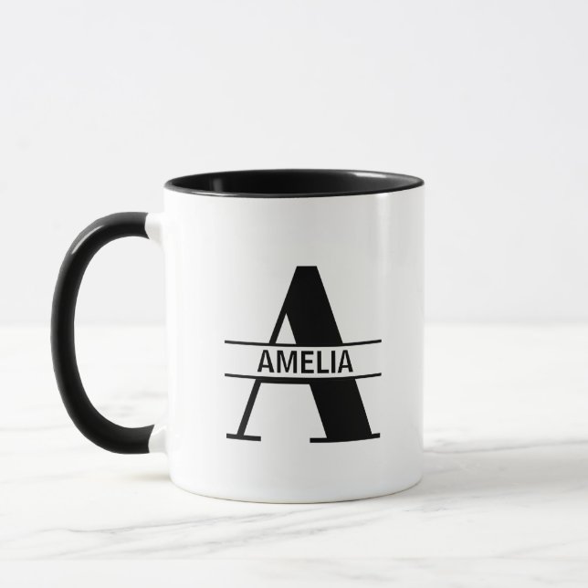 Caneca Custom Name Letter 'A' (Esquerda)