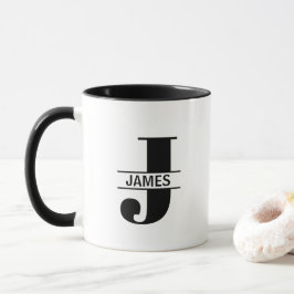 Caneca Custom Name Letter 'J' Mug