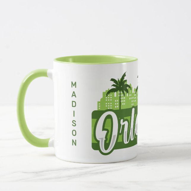 Caneca Custom Name Orlando Florida (Esquerda)