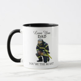 Caneca Custom Photo Firefighter For Dad Git Mug