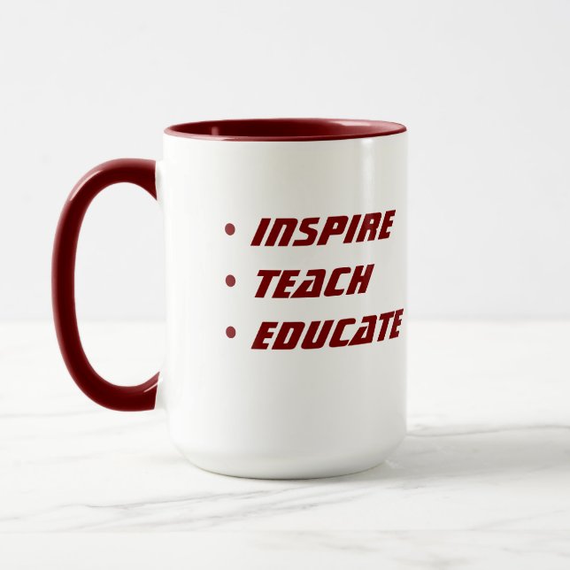 Caneca Custom Teacher Gift Mug  (Esquerda)
