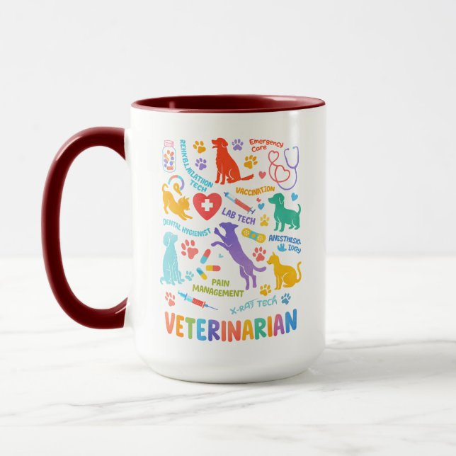 Caneca Custom Veterinarian Mug | Vet Doctor’s Day (Esquerda)