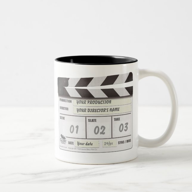 Caneca Customisable de Clapperboard (Direita)