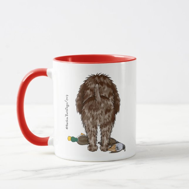 Caneca customizável apontar Griffon Wirehaired (Esquerda)
