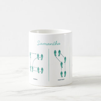 Caneca customizável da etapa de dança