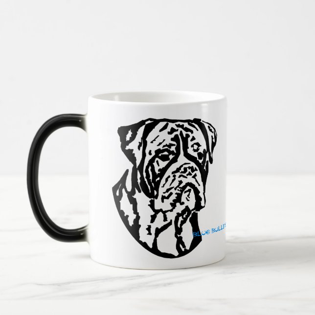 Caneca customizável do buldogue (Esquerda)
