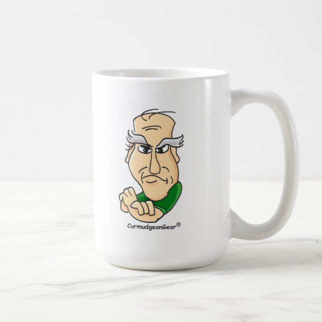 Caneca customizável do Curmudgeon - estilos (Direita)