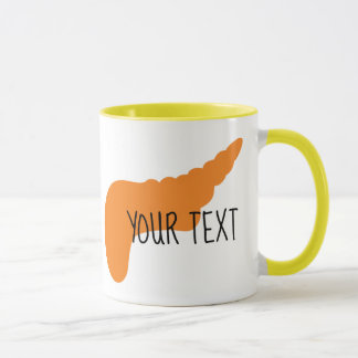 Caneca customizável do pâncreas | do órgão
