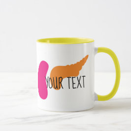 Caneca customizável do pâncreas | do rim dos