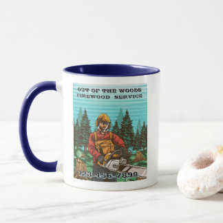 Caneca Customize Firewood Service Business Promotional