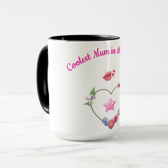 Caneca Cute and Simple Mom's (Frente Esquerda)