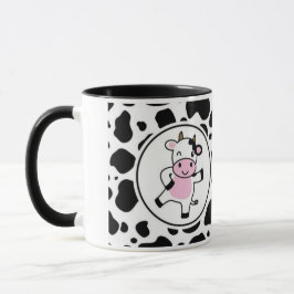Caneca Cute “Bom Dia Muuuuu” Kawaii Cow Design