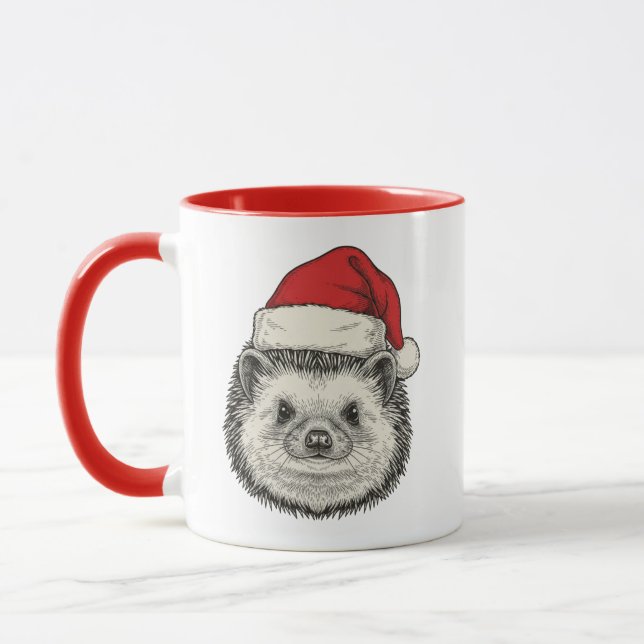 Caneca Cute Christmas Hedgehog (Esquerda)