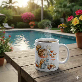 Caneca Cute Coffee Lover Mug | Cozy Girl Design