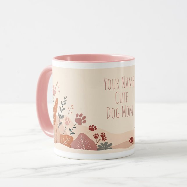 Caneca Cute Dog Mom – Presente para Amantes de Ani (Frente Esquerda)