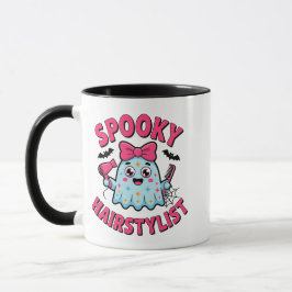 Caneca Cute Estilista Assustador Roupa de Fantasma Divert