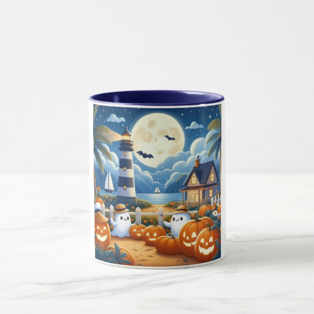 Caneca Cute, fantasias de fantasma/abóboras náuticas/cost (Centro)