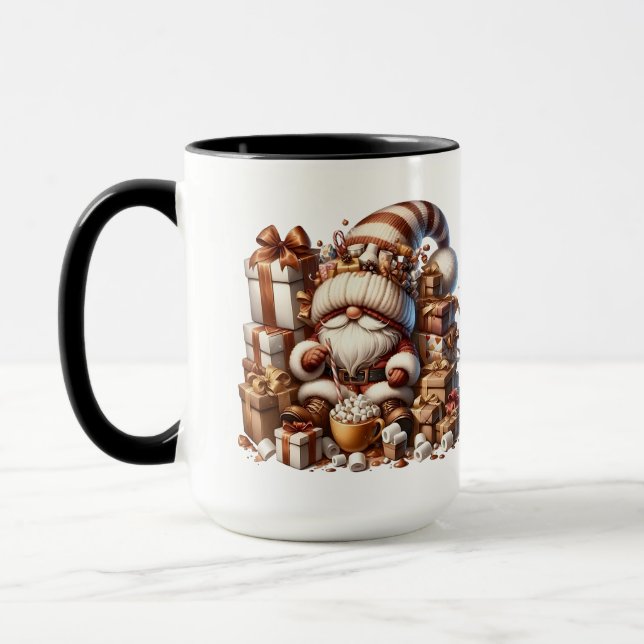 Caneca Cute GnomeI Presents And Grapes (Esquerda)