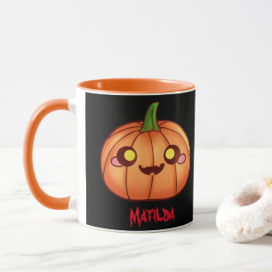 Caneca Cute Halloween Jack O Lanterna