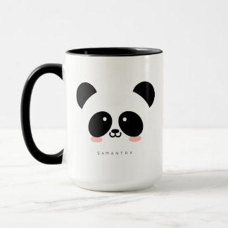 Caneca Cute Kawaii Panda | Adicione seu nome