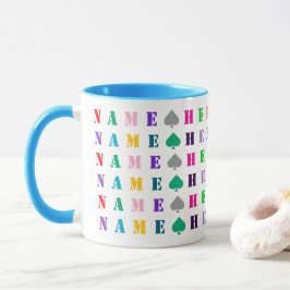 Caneca Cute Kids Colored Customized 16 Letters or Numbers