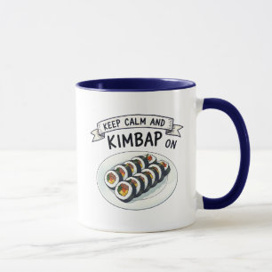 Caneca Cute Kimbap Comida Coreana Dito Divertido