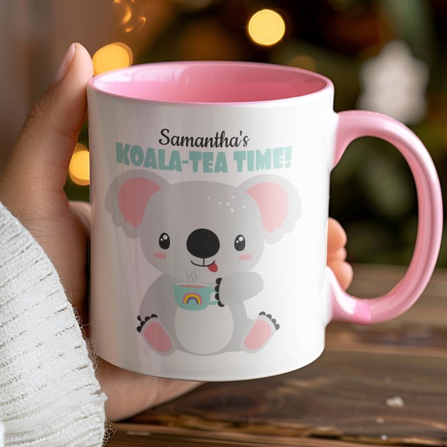 Caneca Cute Koala Koala-Tea Time Koala Mug (This “aussie-ome” koala mug is almost too much sweetness to “bear”. )