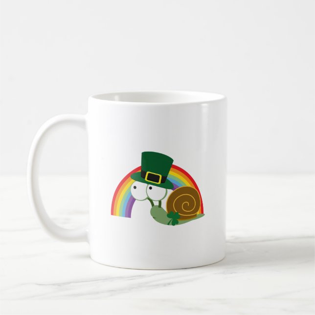 Caneca Cute Leprechaun Snail (Esquerda)