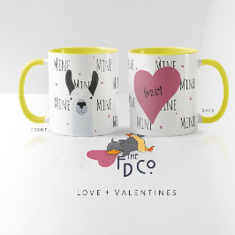 Caneca Cute Llama Llove "Mine" Café Fiend Teetotaler