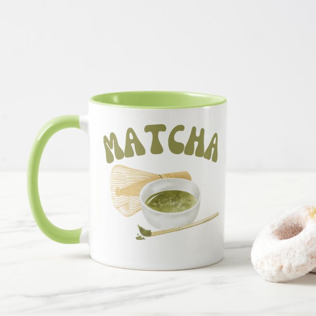 Caneca Cute Matcha (Com Donut)