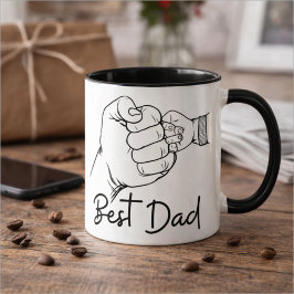Caneca Cute Modern Best Dad 