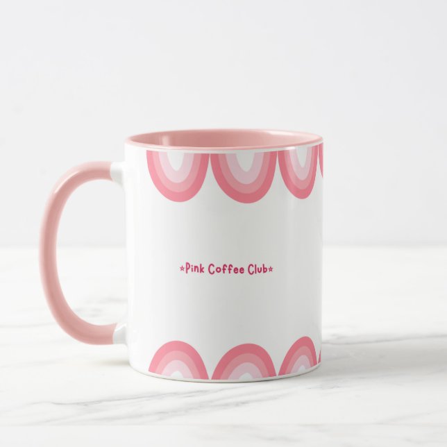 Caneca Cute Pink Feminine Coffee Cup (Esquerda)