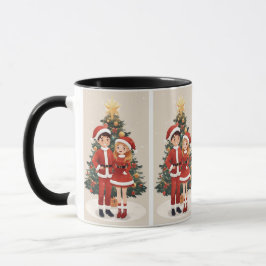 Caneca Cute Santa Christmas Travel Mug For Cozy Winter