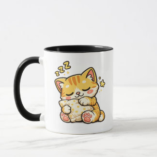Caneca Cute Sleepy Cat Pillow