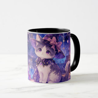 Caneca Cute Witch Kitten Mug