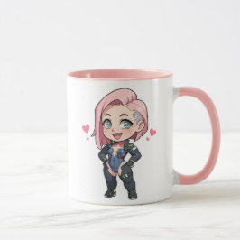 Caneca Cyberpunk Chibi Girl
