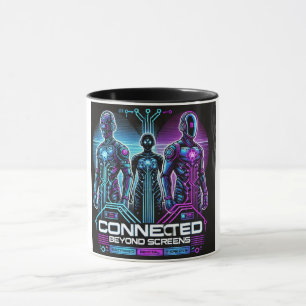 Caneca Cyberpunk Tech Friends Digital Bond
