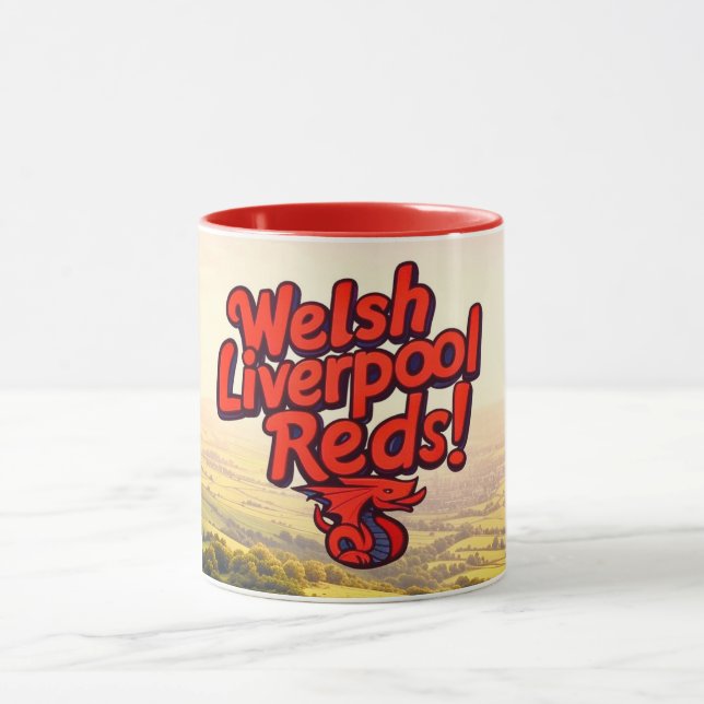 Caneca Cymru Kopite Fuel - Porque Até Dragões Bebem Chá (Centro)
