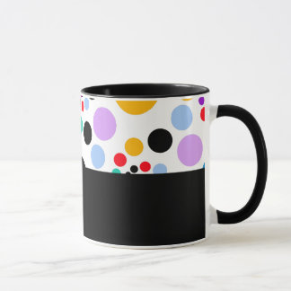 Caneca D01 - Tasse mit bunten Punkten