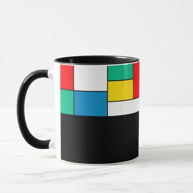 Caneca D03 - Tasse mit rechteckigen Farbfeldern (Esquerda)