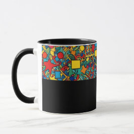 Caneca D05 - Tasse mit buntem Mosaik