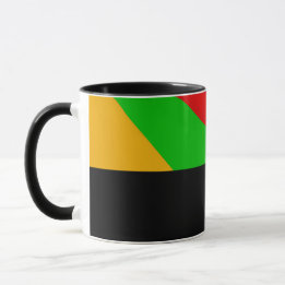 Caneca D09 - Tasse mit farbigem gefächertem Muster