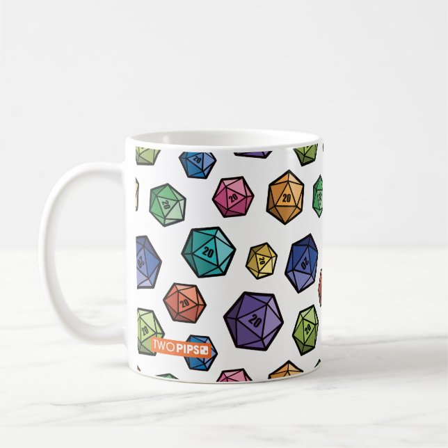 Caneca D20 colorida (Esquerda)