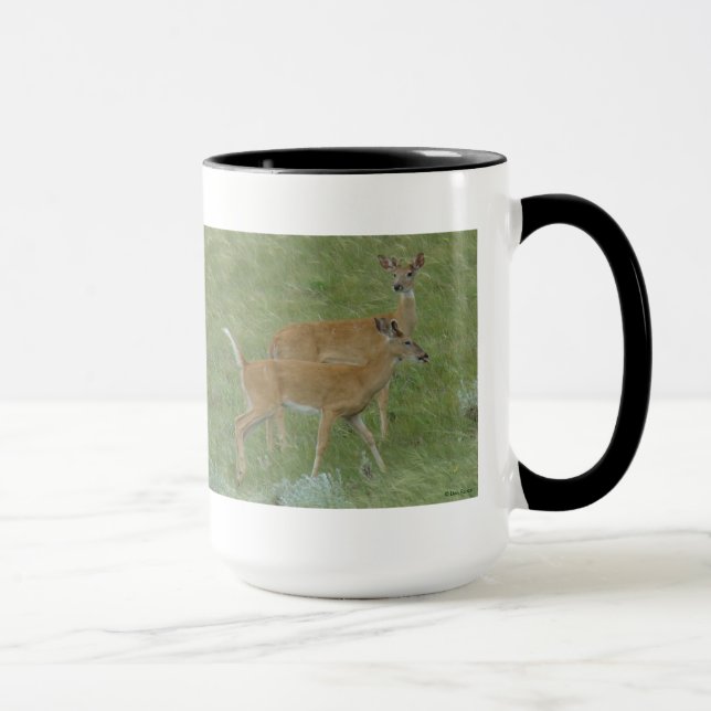 Caneca D6 Veados de Cauda Branca Bucos Jovens (Direita)