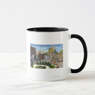 Caneca D & opinião de H Bldg da rua do estado ao