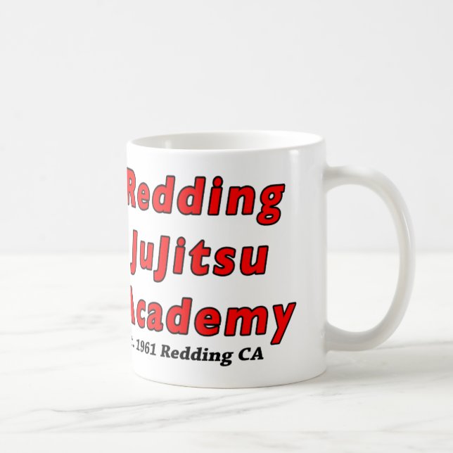 Caneca da academia 2015 do JuJitsu de Redding (Direita)