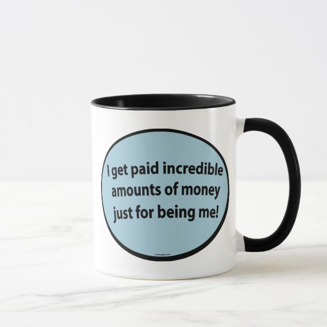 Caneca da afirmação da prosperidade (Direita)