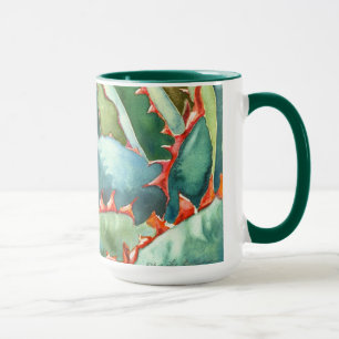 Caneca da aguarela da agave por Debra Lee Baldwin