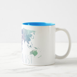 Caneca da aguarela do Wanderlust