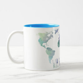 Caneca da aguarela do Wanderlust